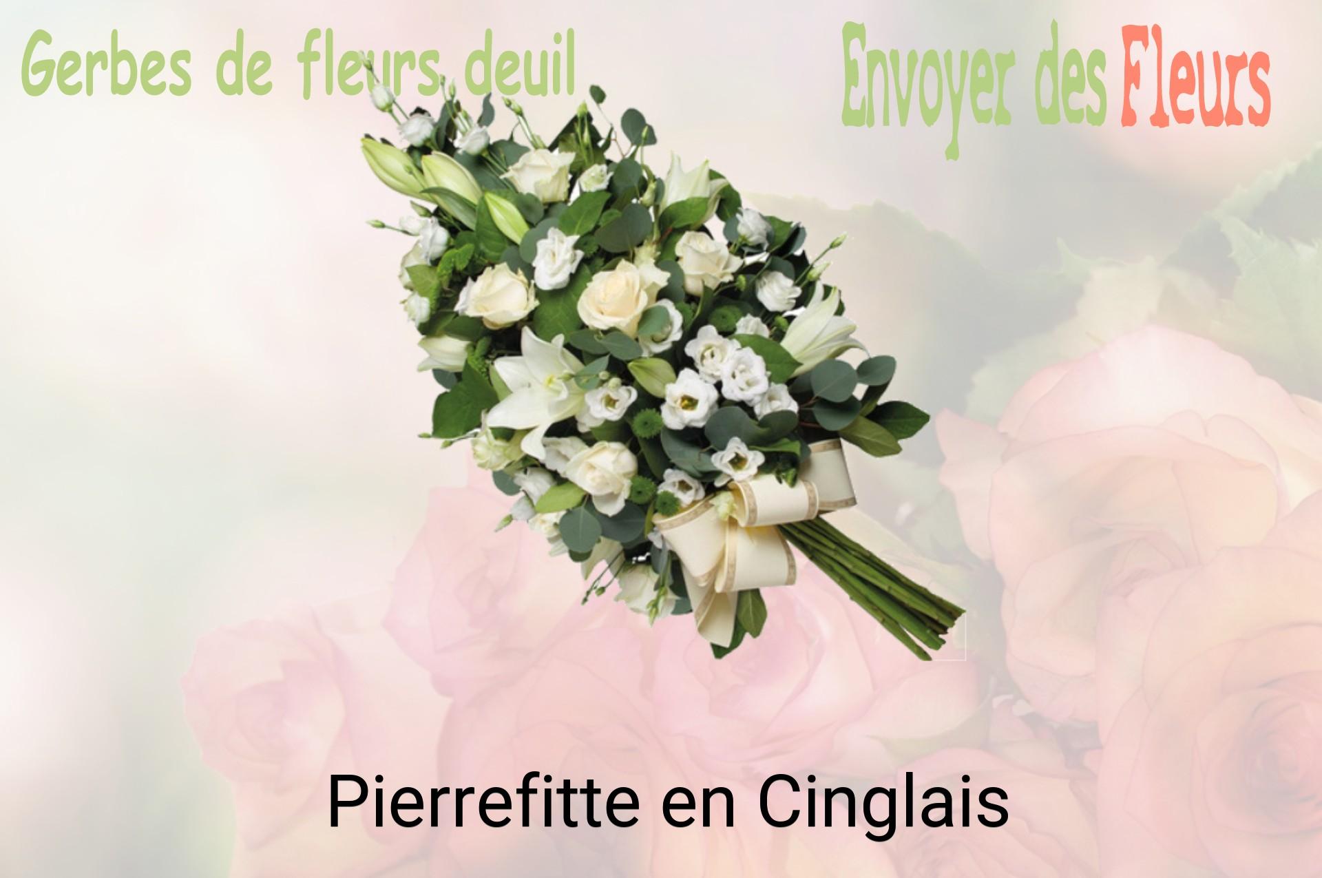 Gerbe de fleurs de deuil livrée à Pierrefitte-en-Cinglais